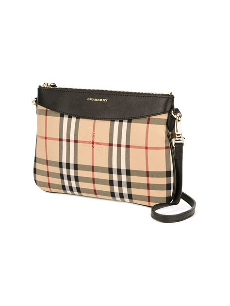 BURBERRY TB Peyton Crossbody Clutch Black 